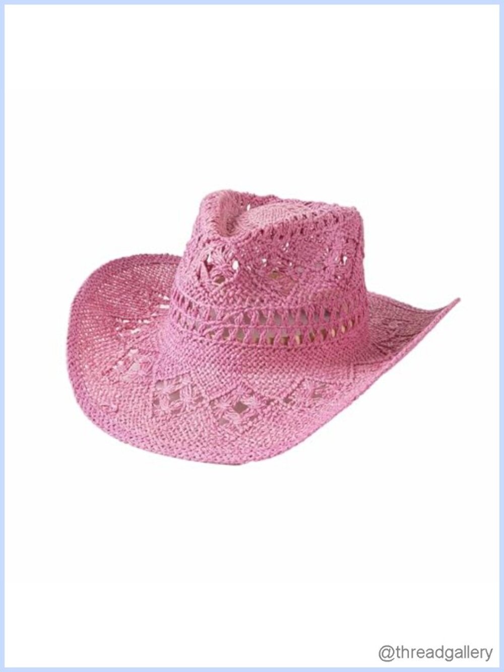 Straw Cowboy Sun Hat Women Western Wide Brim Shapeable Adjustable